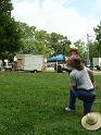 A young performer and her proud grandfather
